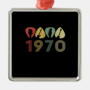 Guitarist Pick 1970 Guitarist Birthday Metalen Ornament