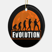 Guitarist Player Funny Guitar Human Evolution Keramisch Ornament (Links)