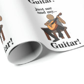 Guitarist Playing Guitar Birthday Cadeaupapier (Rol Hoek)