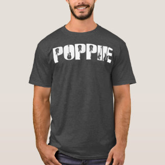 Guitarist Poppie Funny Music Guitar Lover Fathers T-shirt