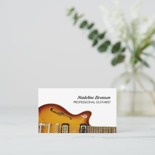 Guitarist Professional Visitekaartje (Staand voorkant)