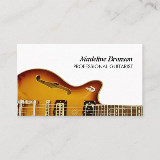 Guitarist Professional Visitekaartje (Voorkant)