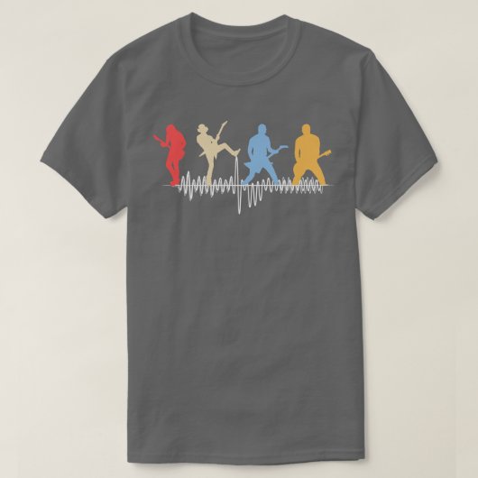 Guitarist retrant Premium T-shirt (Design voorkant)