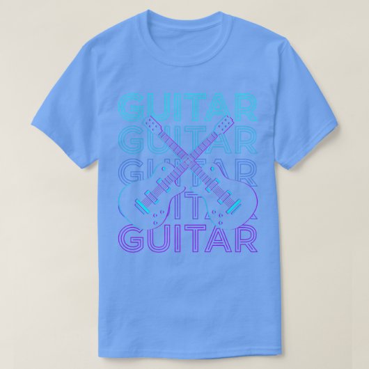 Guitarist Retro553 T-shirt (Design voorkant)
