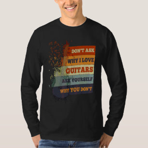 Guitarist Retro Grunge Distress Guitar Gr T-shirt