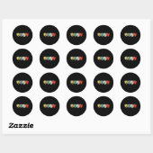 Guitarist Ronde Sticker (Vel)