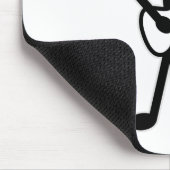 Guitarist Stick Figuur Muismat (Hoek)