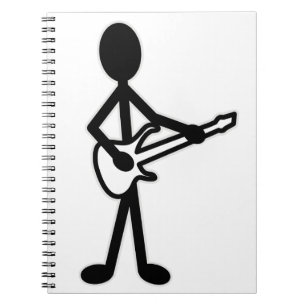 Guitarist Stick Figuur Notitieboek