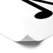 Guitarist Stick Figuur Poster (Hoek)