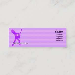 Guitarist Stripes Paars - Skinny Mini Visitekaartje