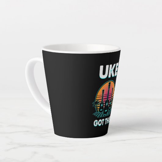 Guitarist Uke heeft deze verjaardag Latte Mok (Linkerhoek)