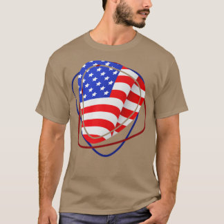 Guitarist US Flag Pick Guitar T-shirt