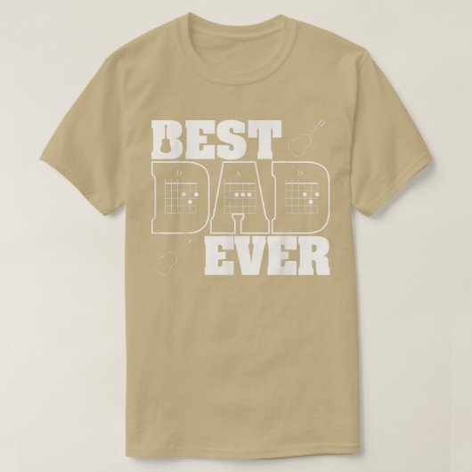 Guitarist Vader Beste vader Oost D Koord Gifts G T-shirt (Design voorkant)