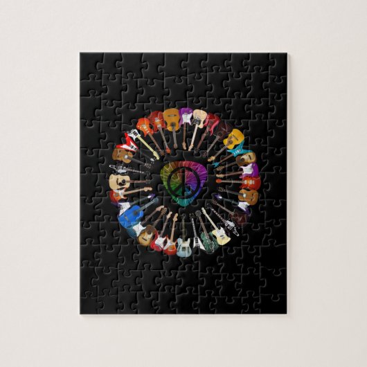 Guitarist Variety Birthday Legpuzzel (Verticaal)