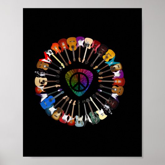 Guitarist Variety Birthday Poster (Voorkant)