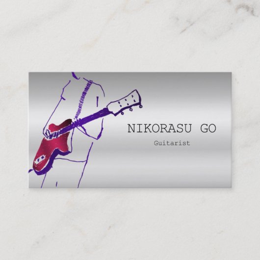 Guitarist Visitekaartje (Voorkant)