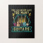 Guitarist You Can Never Have Too Many Guitars Xmas Legpuzzel (Verticaal)
