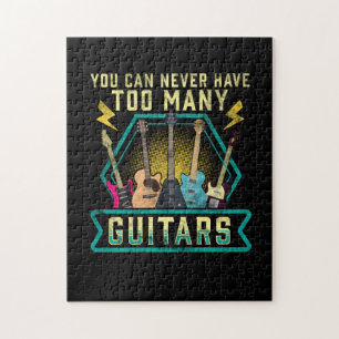 Guitarist You Can Never Have Too Many Guitars Xmas Legpuzzel
