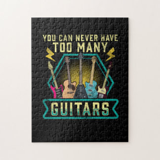 Guitarist You Can Never Have Too Many Guitars Xmas Legpuzzel
