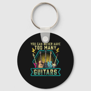 Guitarist You Can Never Have Too Many Guitars Xmas Sleutelhanger