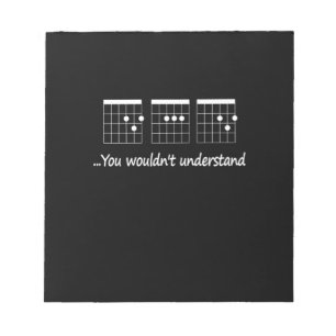 Guitarist You Would Not Understand Birthday Notitieblok