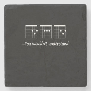 Guitarist You Would Not Understand Birthday Stenen Onderzetter