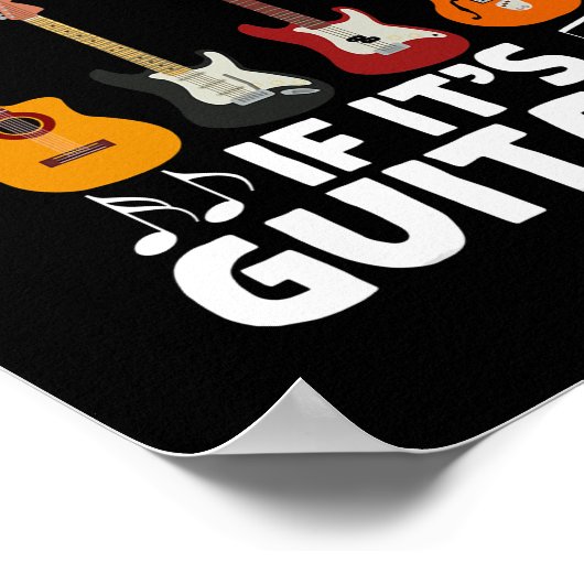 Guitaristen Het is niet Hoarding als het gitaren z Poster (Hoek)