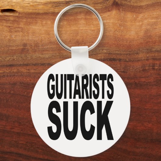 Guitaristen Suck Sleutelhanger (Voorkant)