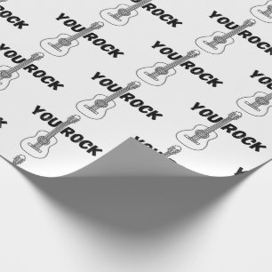 Guitarkrapppapier Cadeaupapier