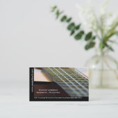 Guitarles - Muziekleraar akoestische gitaar Visitekaartje (Staand voorkant)