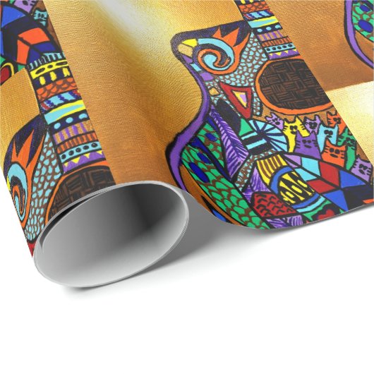 Guitarpeerpapier Cadeaupapier (Rol Hoek)