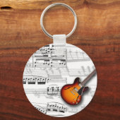 Guitarra e partitura sleutelhanger (Voorkant)