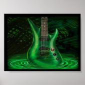 Guitarra verde poster (Voorkant)