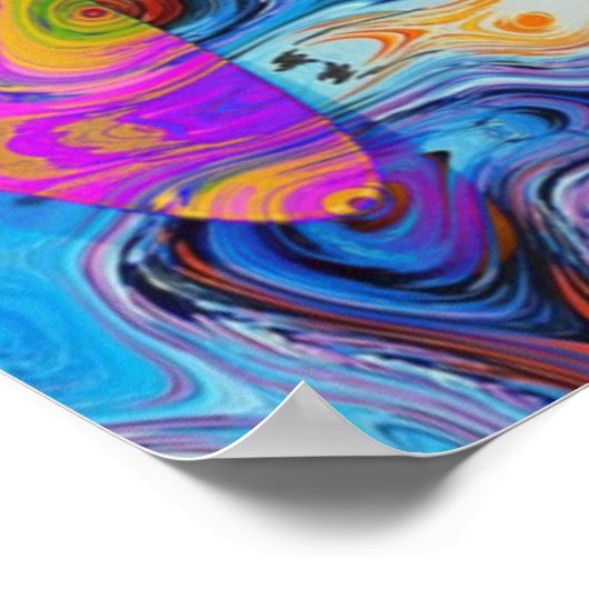 Guitarras abstractas poster (Hoek)