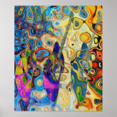 Guitarras abstractas poster (Voorkant)