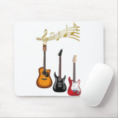 guitarras electricas con partituras musicales muismat (Met muis)