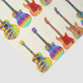 Guitars Colorful Pattern Tissuepapier (Detail)