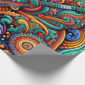 Guitars in mandala batik style cadeaupapier (Hoek)