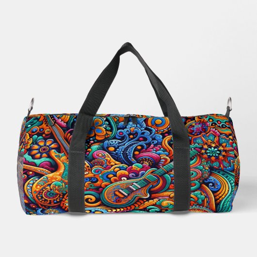 Guitars in mandala batik style plunjezak (Achterkant)