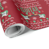Guitars Music Ugly KerstSweater Cadeaupapier (Rol Hoek)