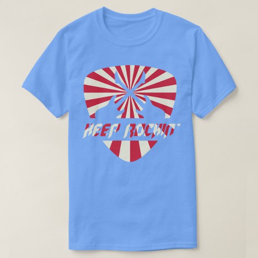Guitars on a Pick - Keep Rocking 604 T-shirt (Design voorkant)