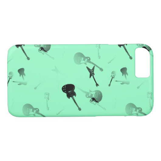 Guitars Rock Aqua Iphone Case 1 (Achterkant (Horizontaal))