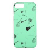 Guitars Rock Aqua Iphone Case 1 (Achterkant)