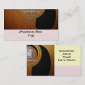 Guitars Sensational Music Visitekaartje (Voorkant / Achterkant)