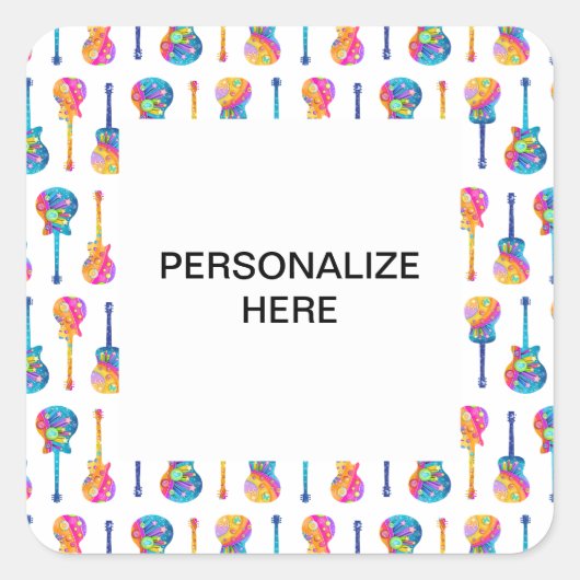 GUITARS  STICKER (Voorkant)