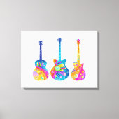 GUITARS Stretted CANVAS ART PRINTS (Voorkant)