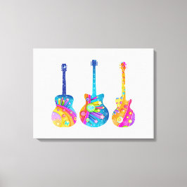 GUITARS Stretted CANVAS ART PRINTS