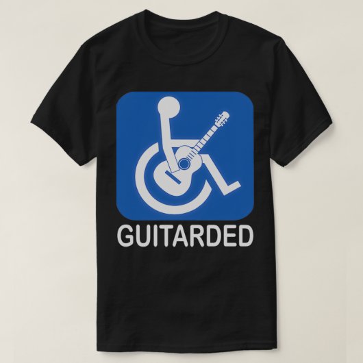 Guitbaard Funny Joke Guitar T-shirt (Design voorkant)