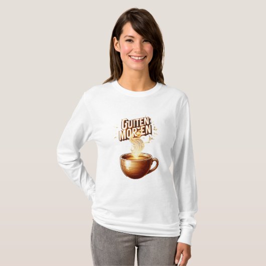 Guiten Morgen Kaffee T-shirt (Voorkant volledig)