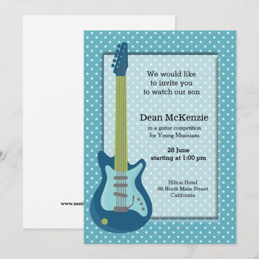 Guitenwedstrijd Kaart (Voorkant / Achterkant)